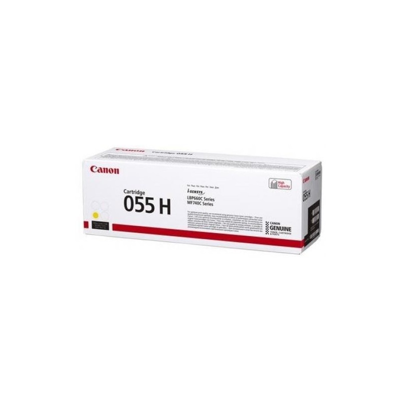 Cartouche Toner Jaune haute capacité CANON pour I-Sensys LBP663Cdw ... (055H)