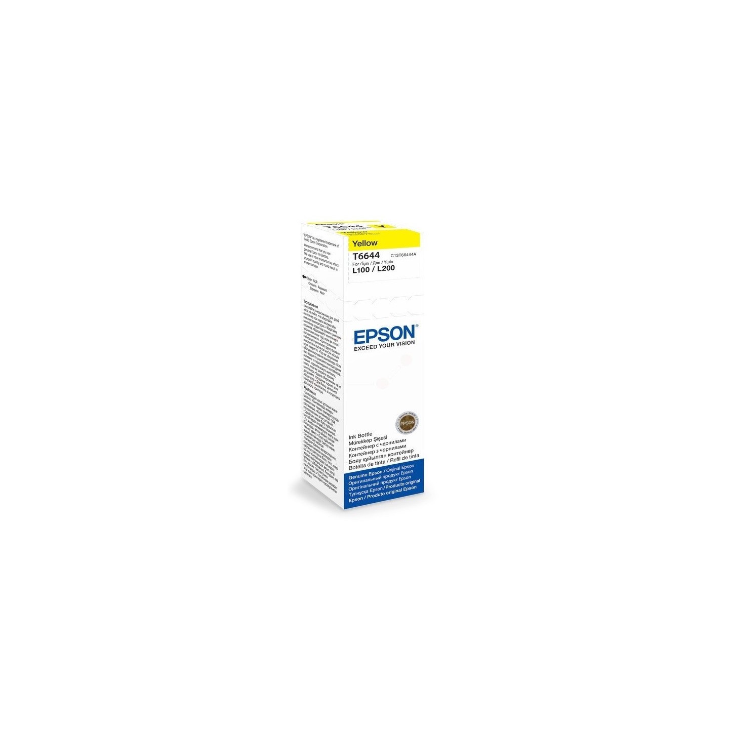 C13T66444A : Cartouche Encre Jaune EPSON pour EcoTank ET-14000/ ET-2500/ L100 ...(C13T664440)
