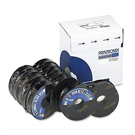 Pack 6 Rubans Matriciel Noir Printronix pour Spool Line Printer P7000 / P7000ZT (90 mil. caractères)