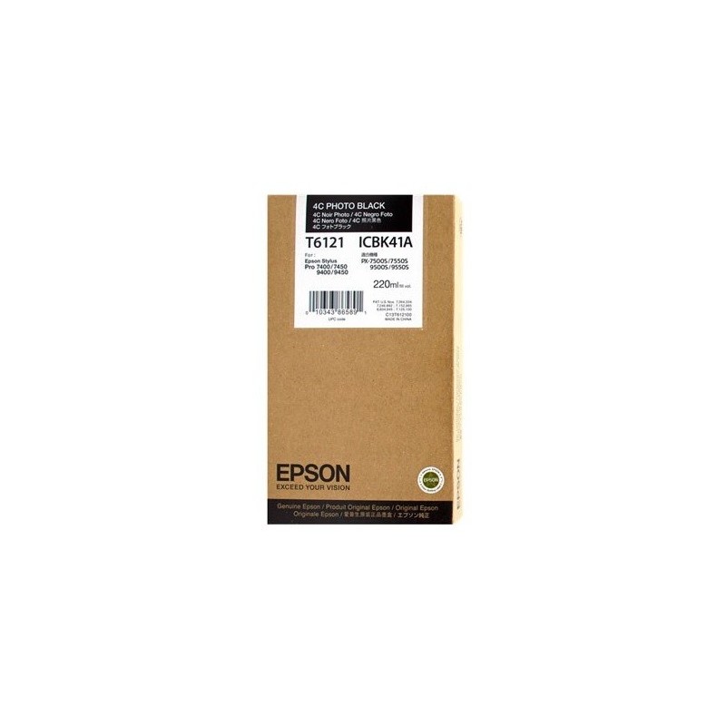 Encre pigment Noir Photo Epson pour stylus photo 7400 / 9400 (photo black)