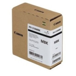 Cartouche d'encre noire Mat Canon pour Image Prograf TX2000, TX3000 (PFI310MBK)
