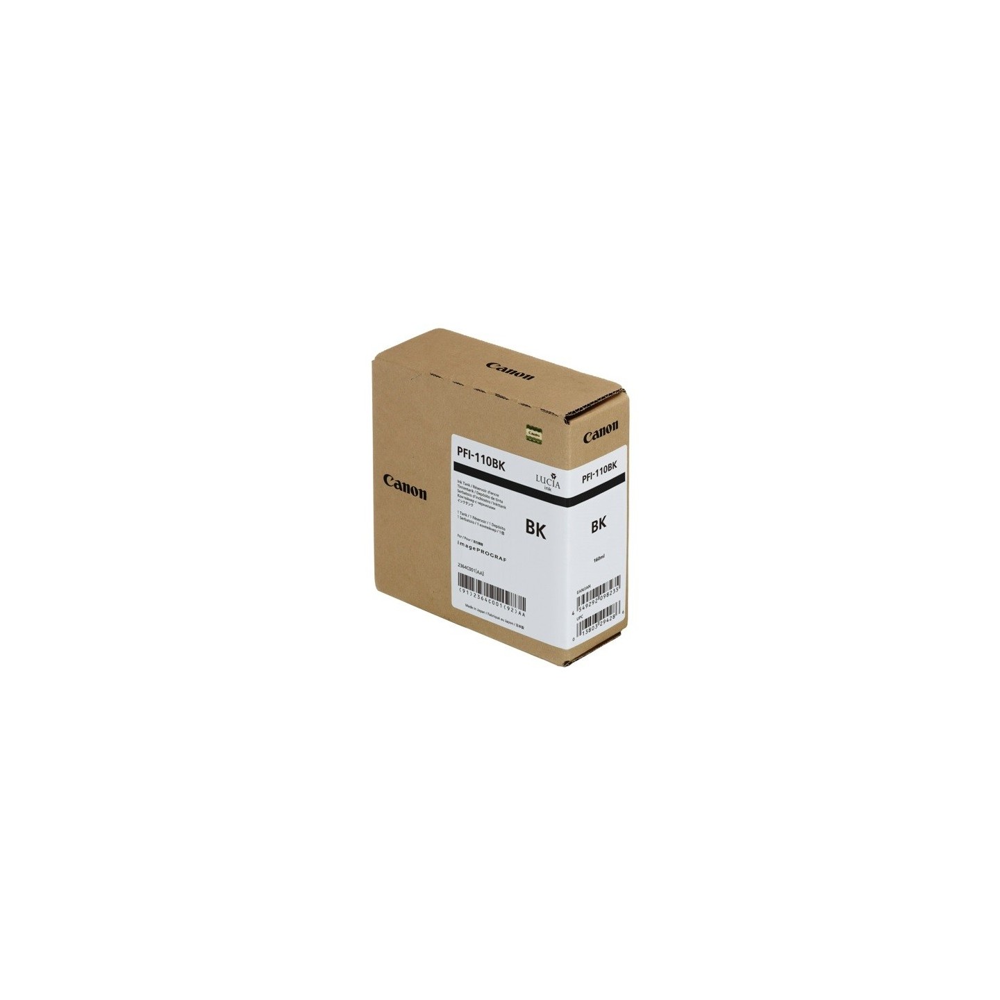 Cartouche d'encre noire Canon pour Image Prograf TX2000, TX3000 ... (PFI110BK)
