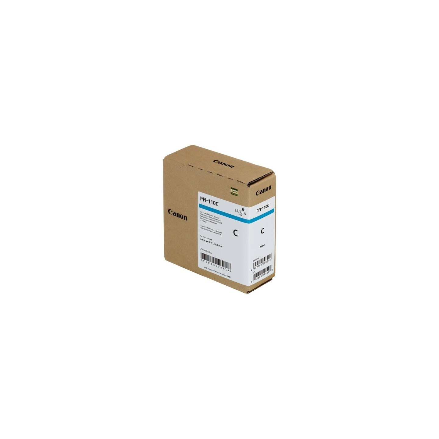Cartouche d'encre cyan Canon pour Image Prograf TX2000, TX3000 ... (PFI110C)