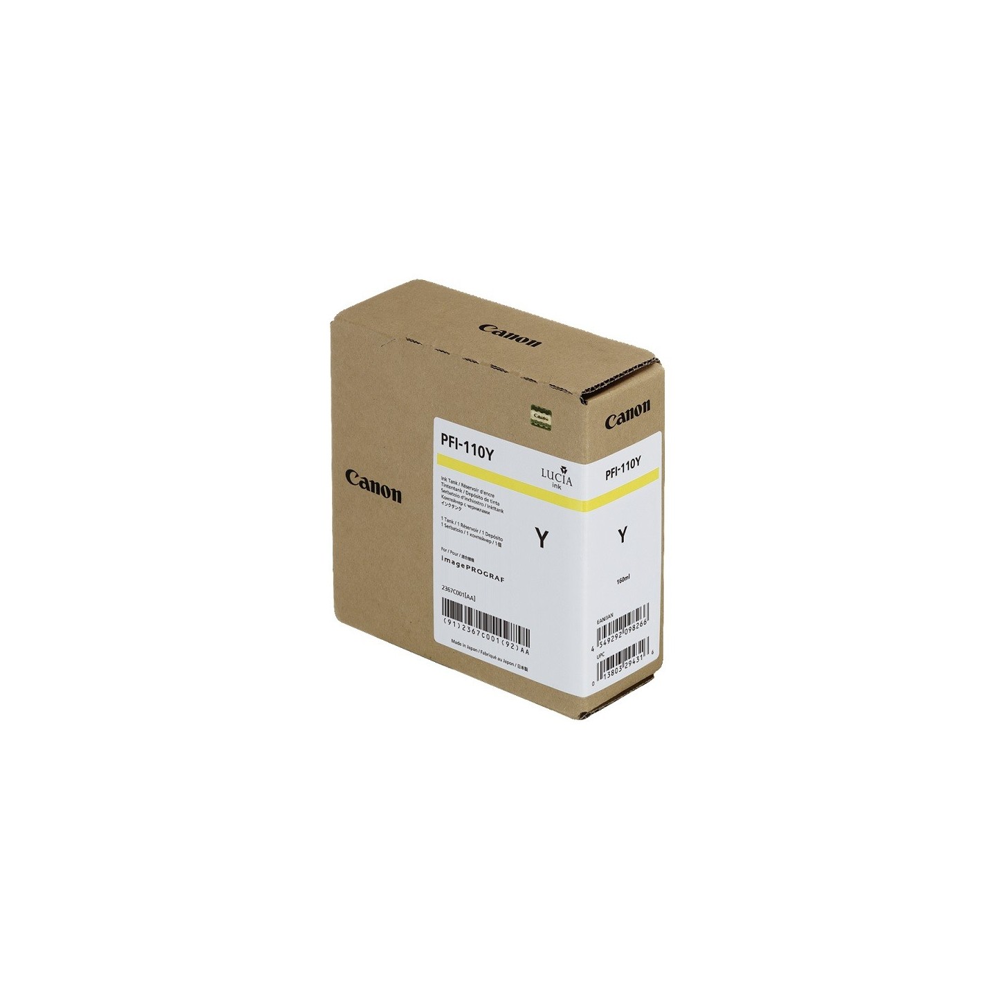 Cartouche d'encre Jaune Canon pour Image Prograf TX2000, TX3000 ... (PFI110Y)