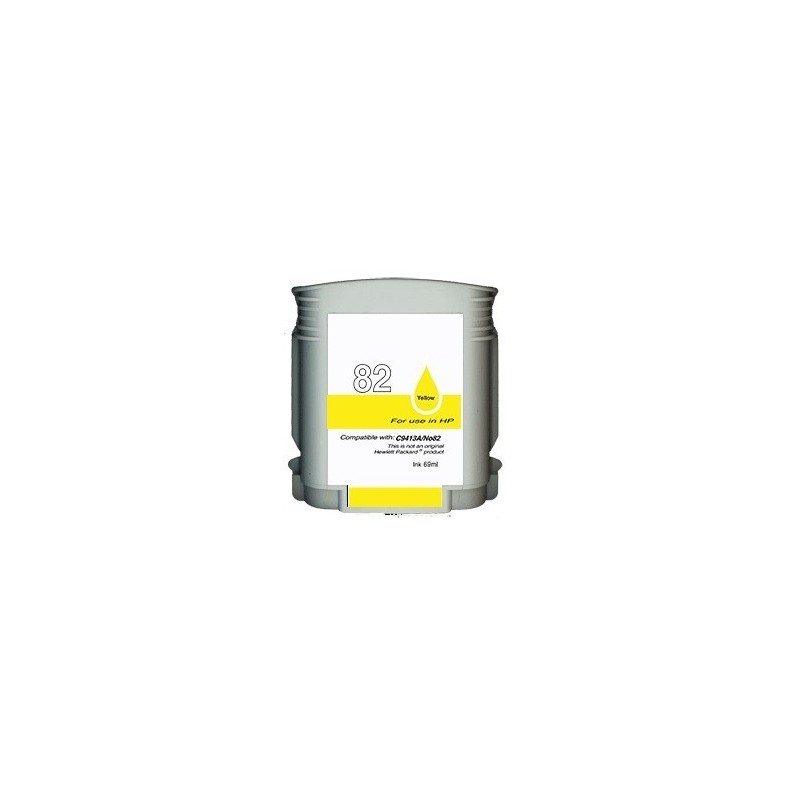 Réservoir Encre jaune générique pour HP N°82 (C4913A)