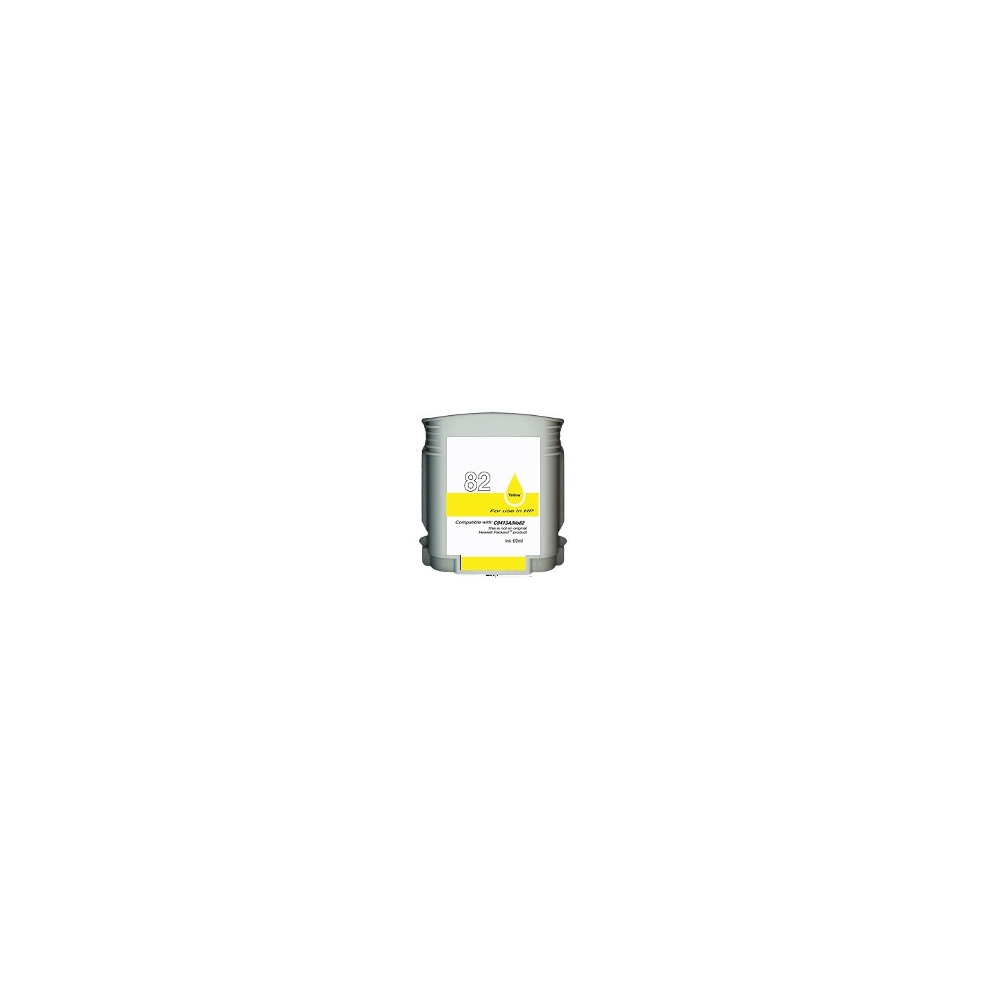 Réservoir Encre jaune générique pour HP N°82 (C4913A)
