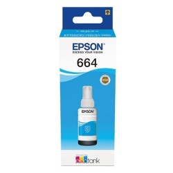 C13T66424A : Cartouche Encre Cyan EPSON pour EcoTank ET-14000/ ET-2500/ L100 ...(C13T664240)
