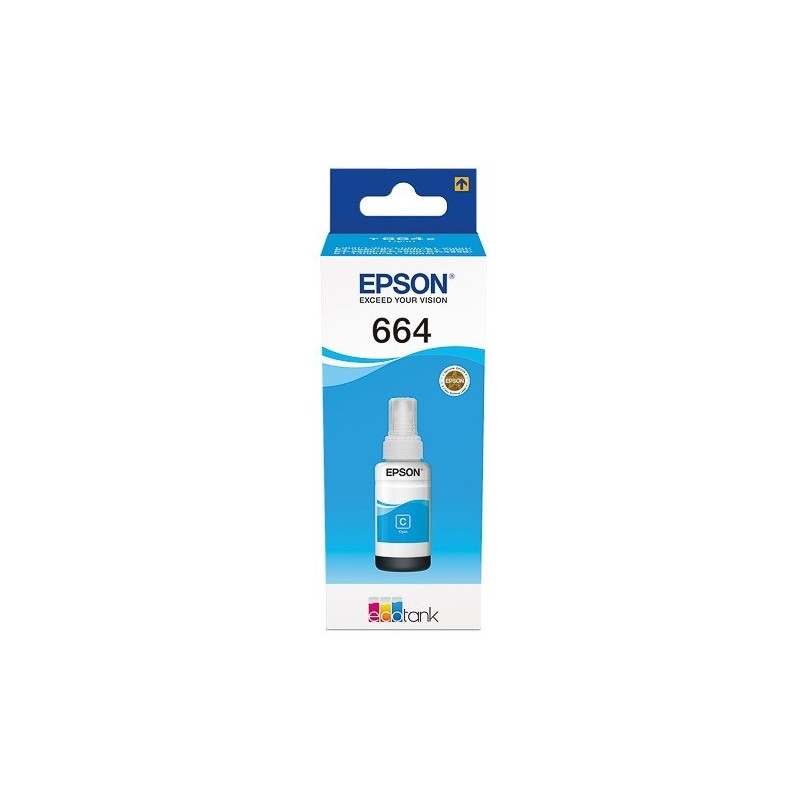 C13T66424A : Cartouche Encre Cyan EPSON pour EcoTank ET-14000/ ET-2500/ L100 ...(C13T664240)