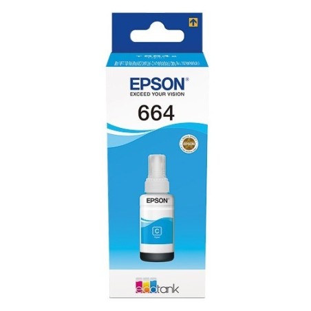 C13T66424A : Cartouche Encre Cyan EPSON pour EcoTank ET-14000/ ET-2500/ L100 ...(C13T664240)