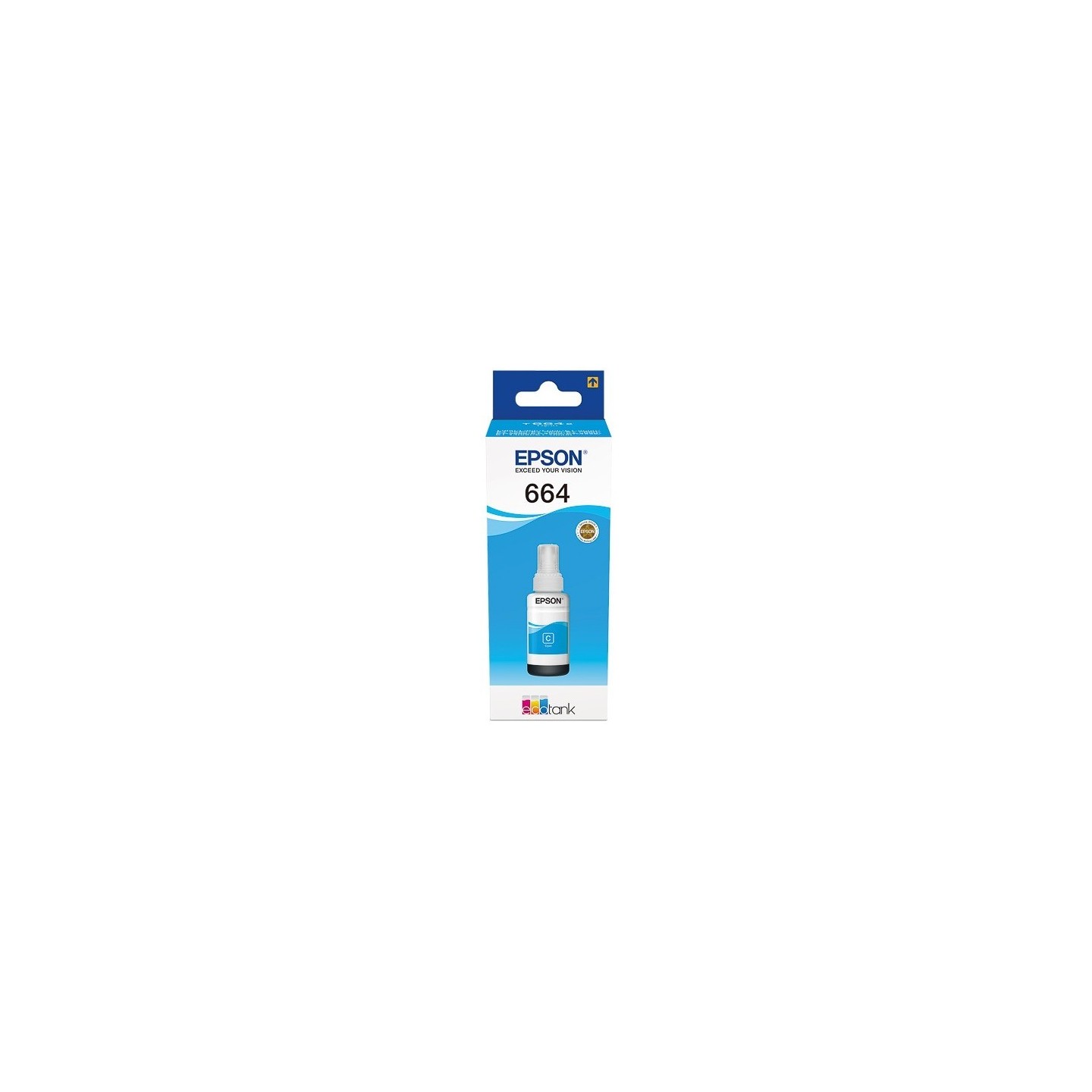 C13T66424A : Cartouche Encre Cyan EPSON pour EcoTank ET-14000/ ET-2500/ L100 ...(C13T664240)