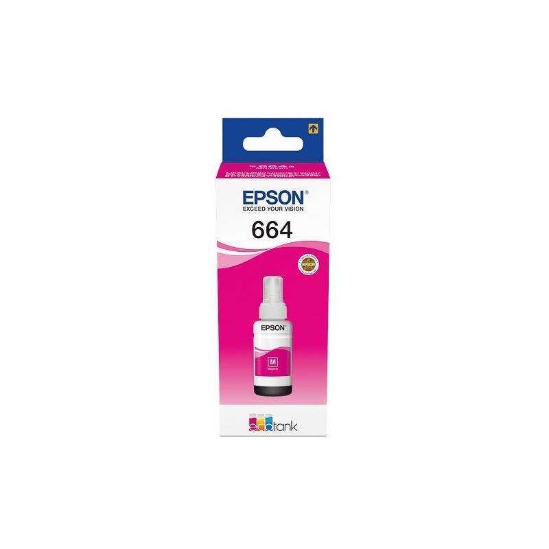 C13T66434A : Cartouche Encre Magenta EPSON pour EcoTank ET-14000/ ET-2500/ L100 ...(C13T664340)