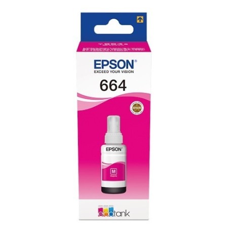 C13T66434A : Cartouche Encre Magenta EPSON pour EcoTank ET-14000/ ET-2500/ L100 ...(C13T664340)