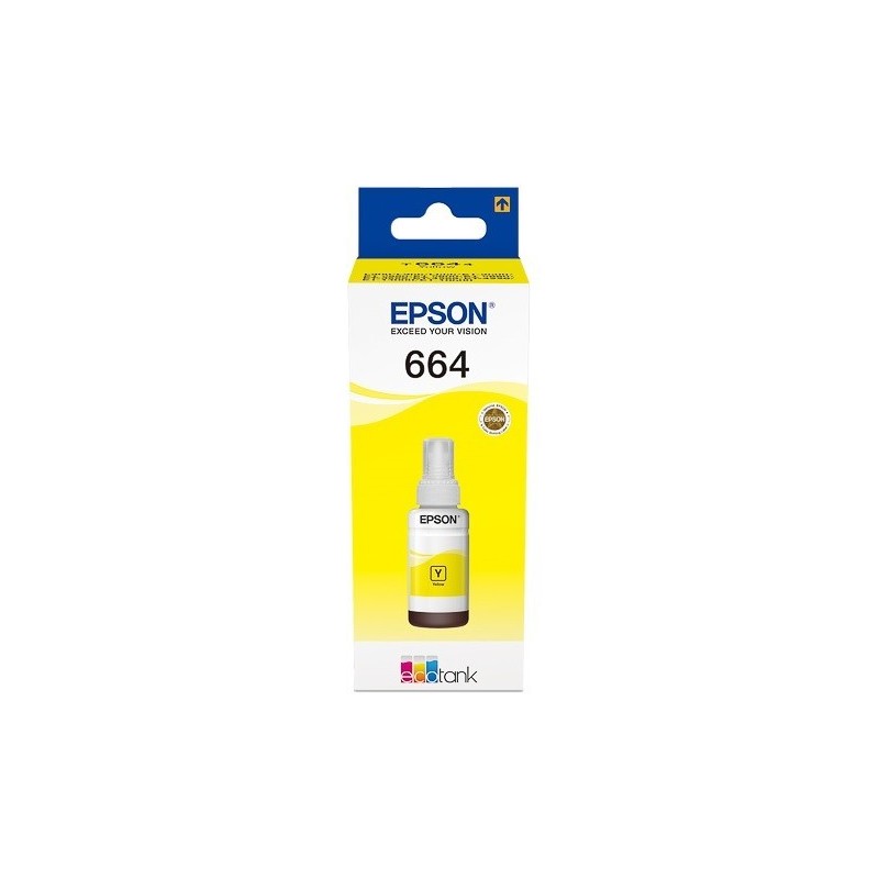 C13T66444A : Cartouche Encre Jaune EPSON pour EcoTank ET-14000/ ET-2500/ L100 ...(C13T664440)