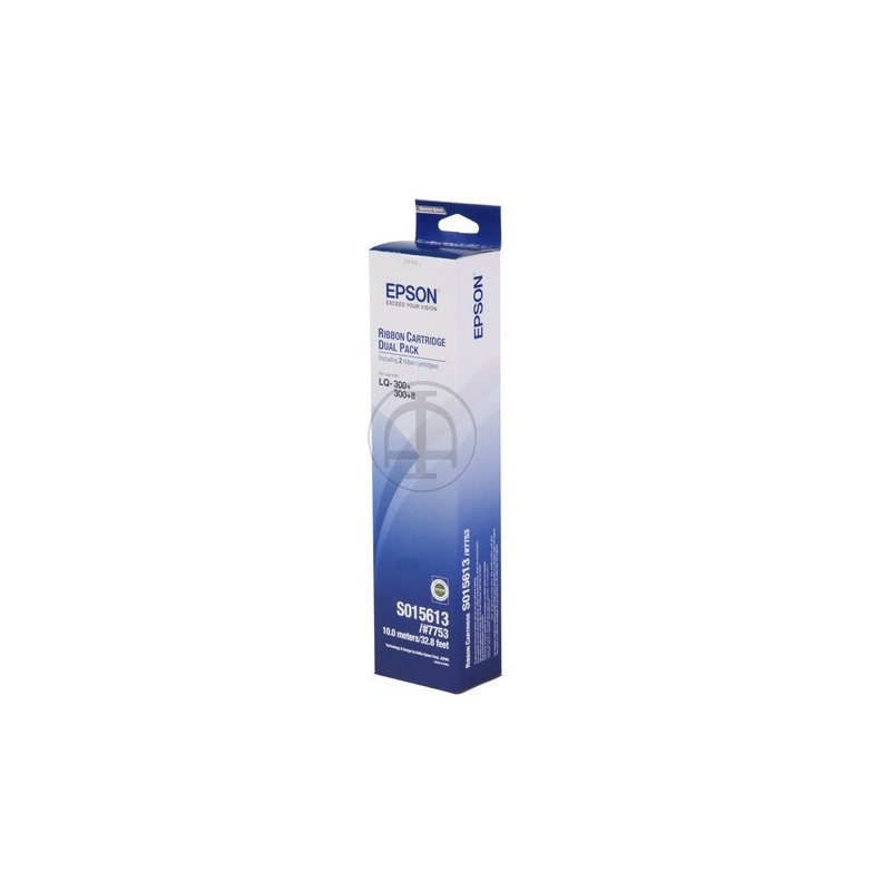 Pack 2 Ruban Matriciel Epson Noir (C13S015633) (2 millions de caractères)