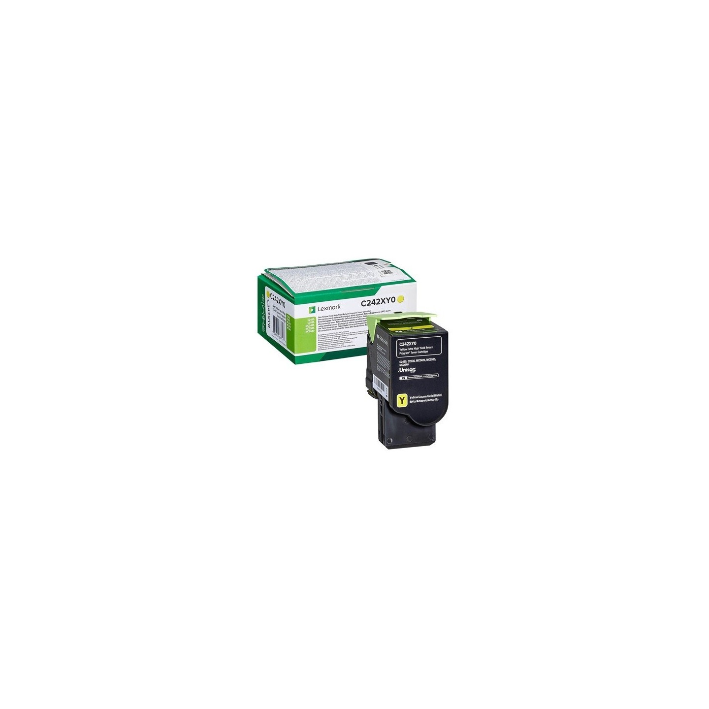 Cartouche toner jaune extra haute capacité lexmark (programme de retour - 3 500 pages)