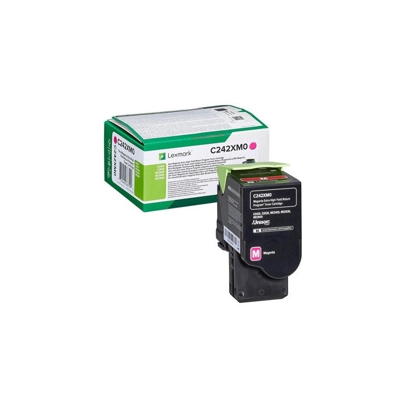 Cartouche toner magenta extra haute capacité lexmark (programme de retour - 3 500 pages)
