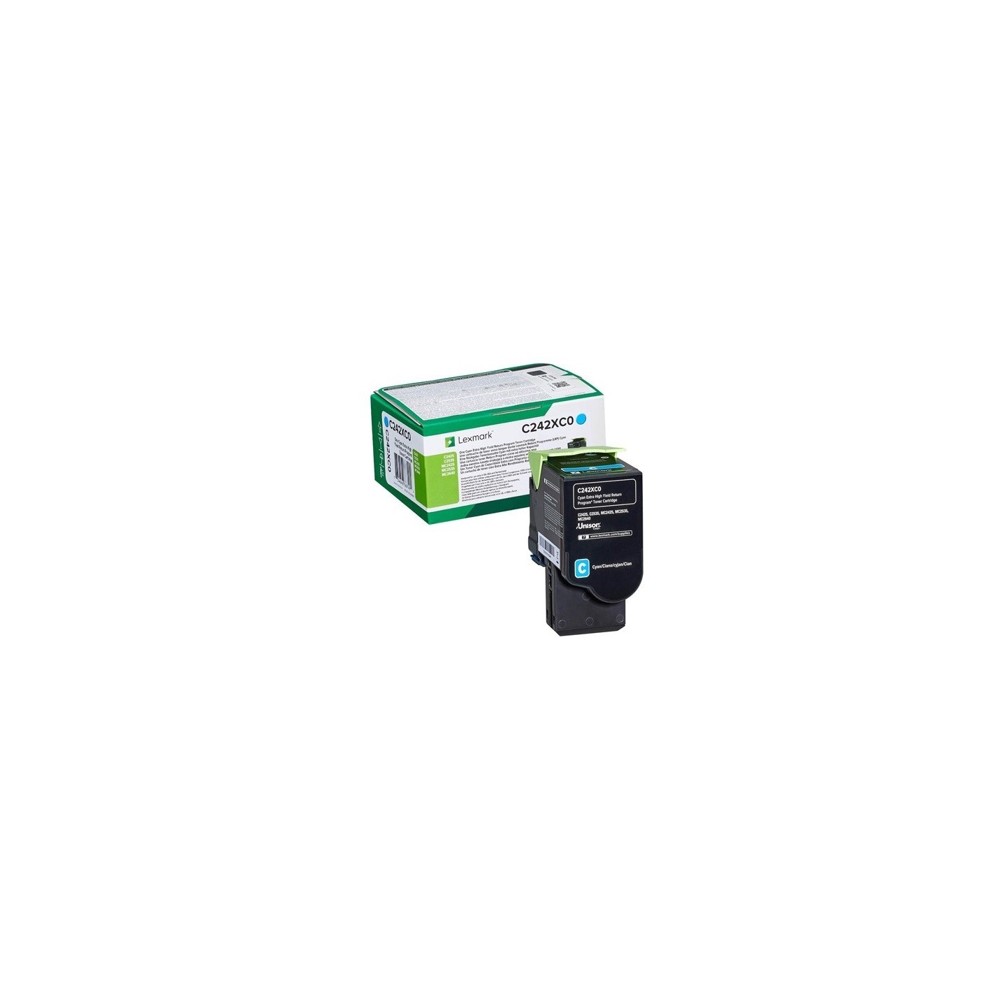 Cartouche toner cyan extra haute capacité lexmark (programme de retour - 3 500 pages)