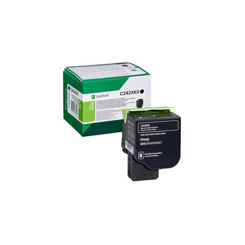 Cartouche toner noir extra haute capacité lexmark (programme de retour - 6000 pages)