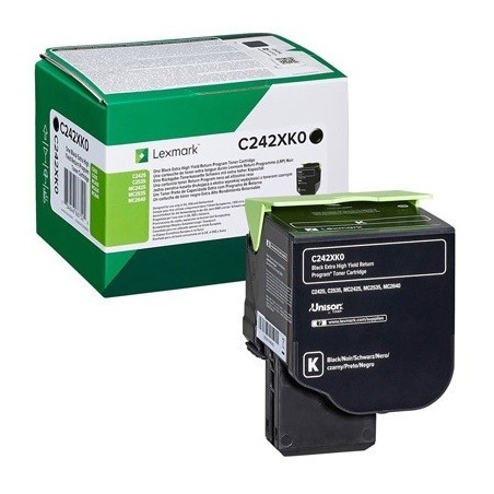 Cartouche toner noir extra haute capacité lexmark (programme de retour - 6000 pages)