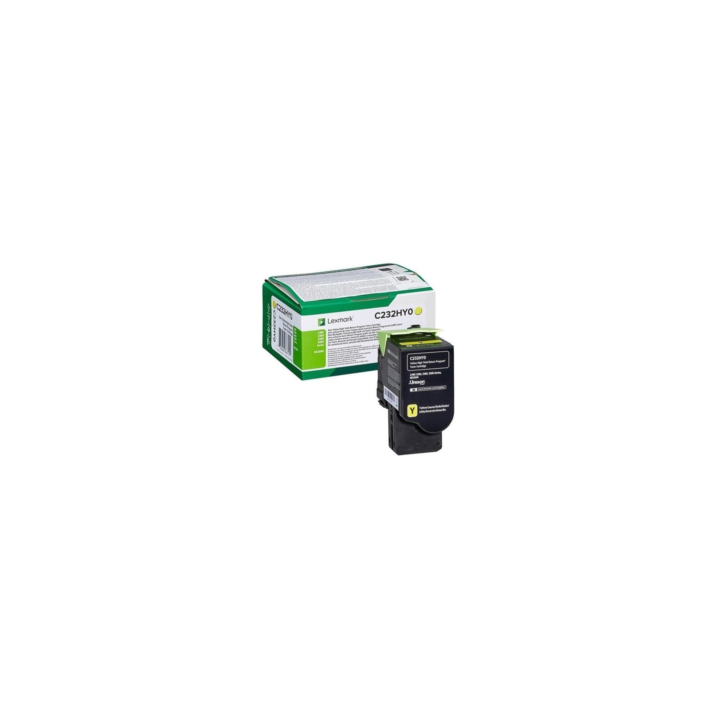 Cartouche toner jaune haute capacité lexmark (programme de retour - 2 300 pages)