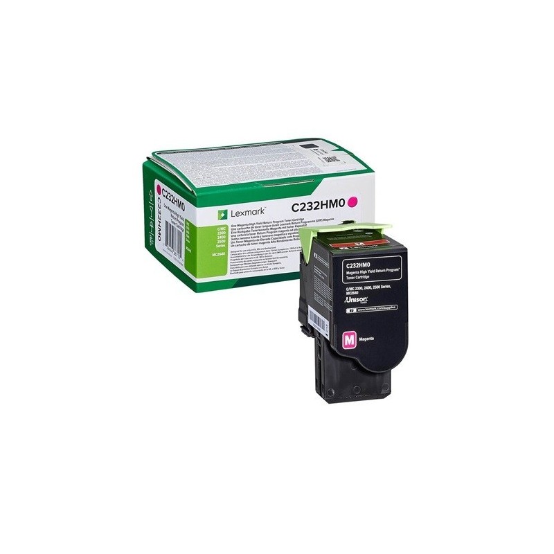 Cartouche toner magenta haute capacité lexmark (programme de retour - 2 300 pages)