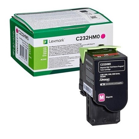 Cartouche toner magenta haute capacité lexmark (programme de retour - 2 300 pages)
