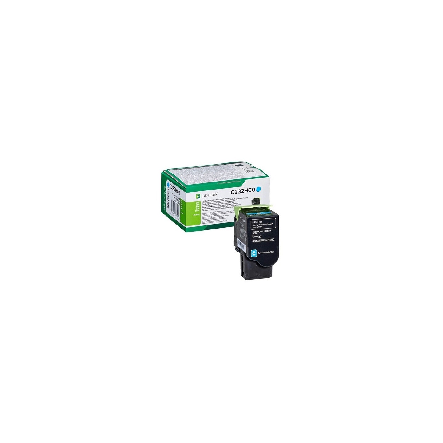Cartouche toner cyan haute capacité lexmark (programme de retour - 2 300 pages)