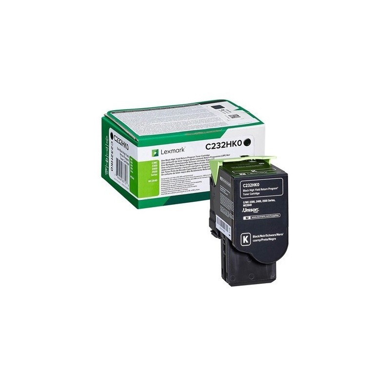 Cartouche toner haute capacité noir lexmark (programme de retour - 3000 pages)