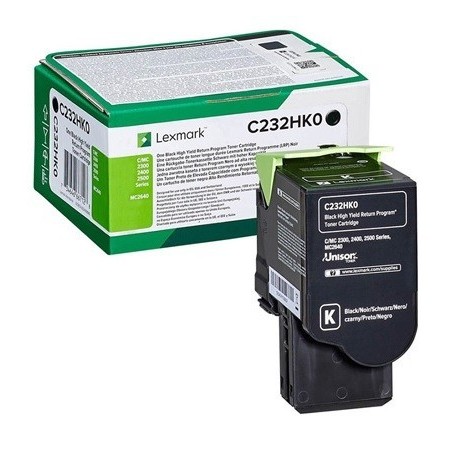 Cartouche toner haute capacité noir lexmark (programme de retour - 3000 pages)
