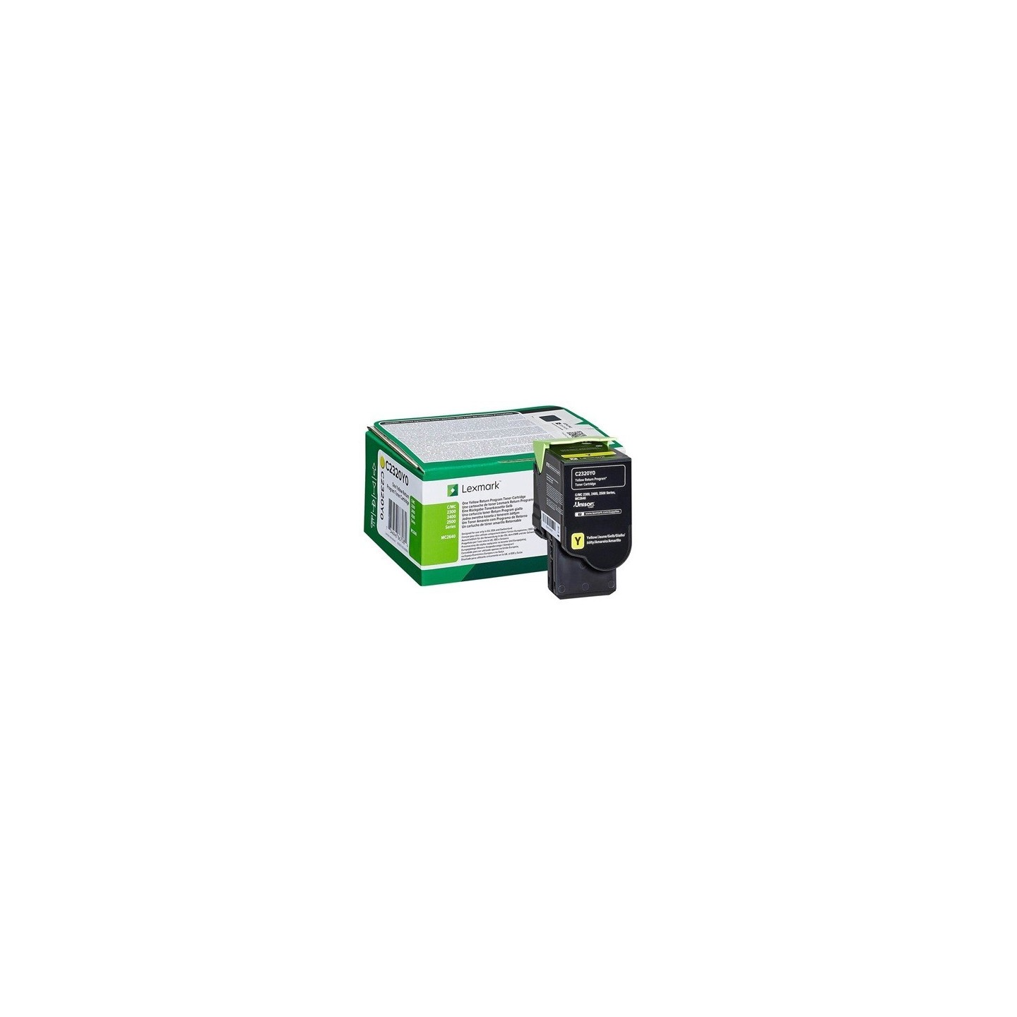 Cartouche toner jaune lexmark (programme de retour - 1000 pages)