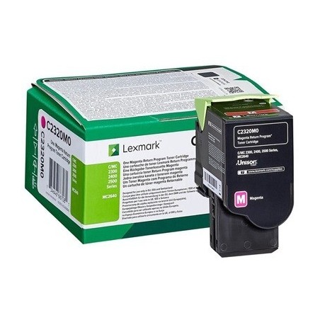 Cartouche toner magenta lexmark (programme de retour - 1000 pages)