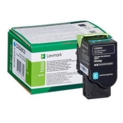 Cartouche toner cyan lexmark (programme de retour - 1000 pages)