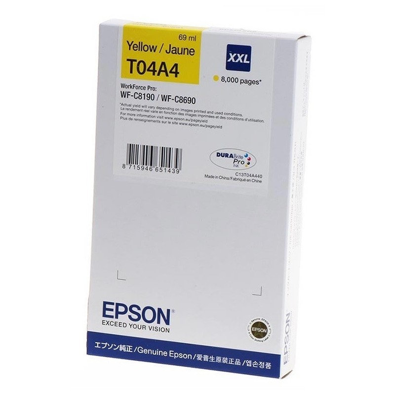 Cartouche d'encre Jaune (XXL) - Epson pour Workforce Pro WF-C81xx / WF-C86xx