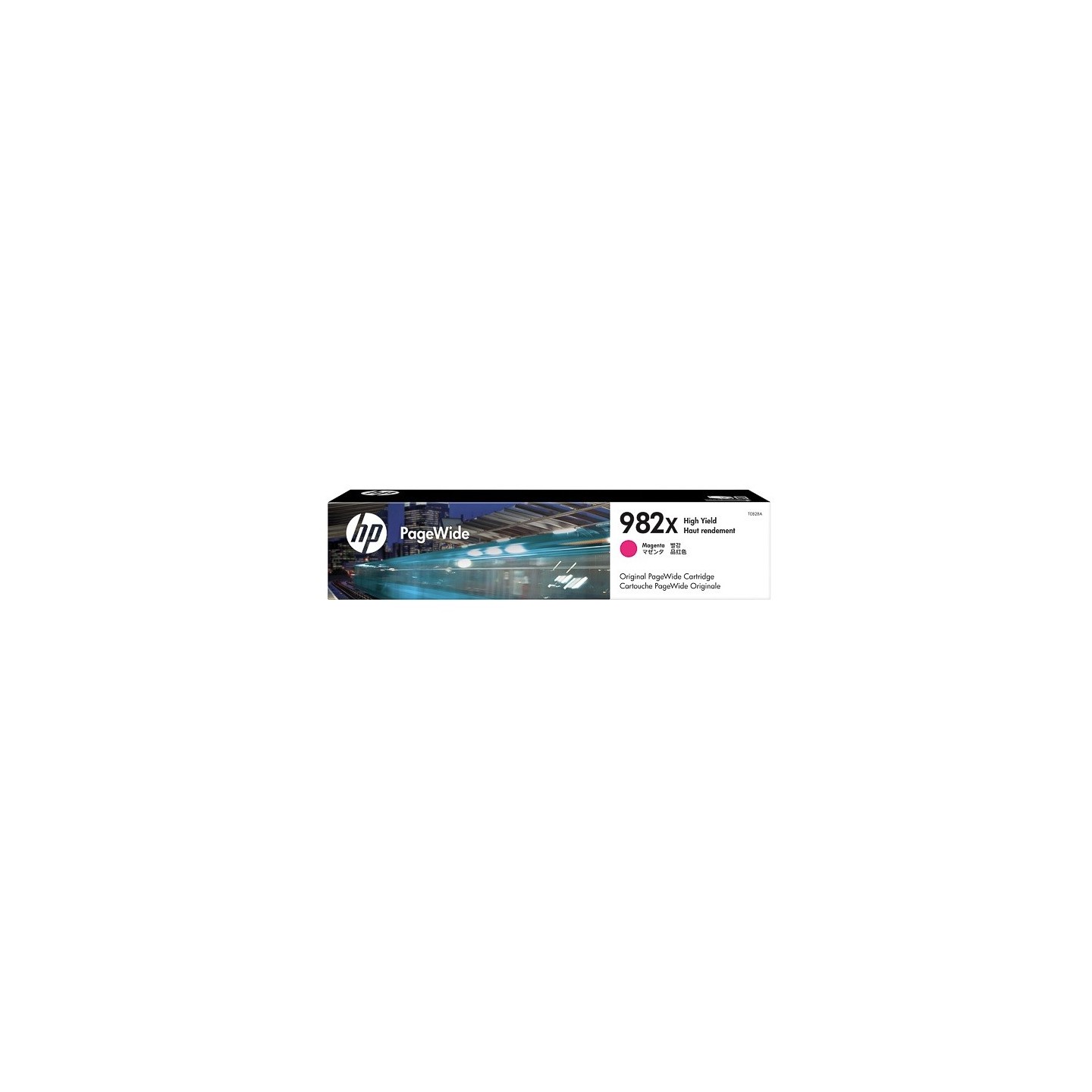 Cartouche jet d'encre Magenta Haute Capacité HP pour PageWide Enterprise color 765dn... (N°982X)