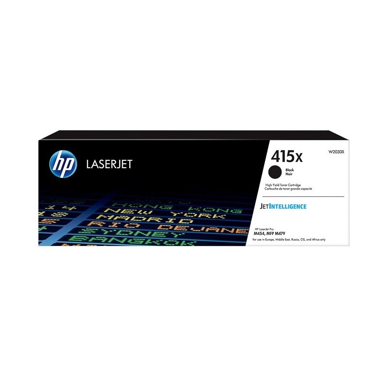 Cartouche toner noir haute capacité HP pour LaserJet Pro M454, M479 (N°415X)