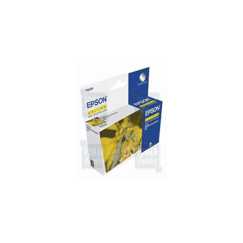 Cartouche Encre Jaune EPSON (T0334), Toner Express : achat en ligne de Cartouche Encre Jaune EPSON (T0334) pour imprimante