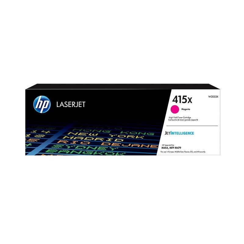 Cartouche toner Magenta haute capacité HP pour LaserJet Pro M454, M479 (N°415X)