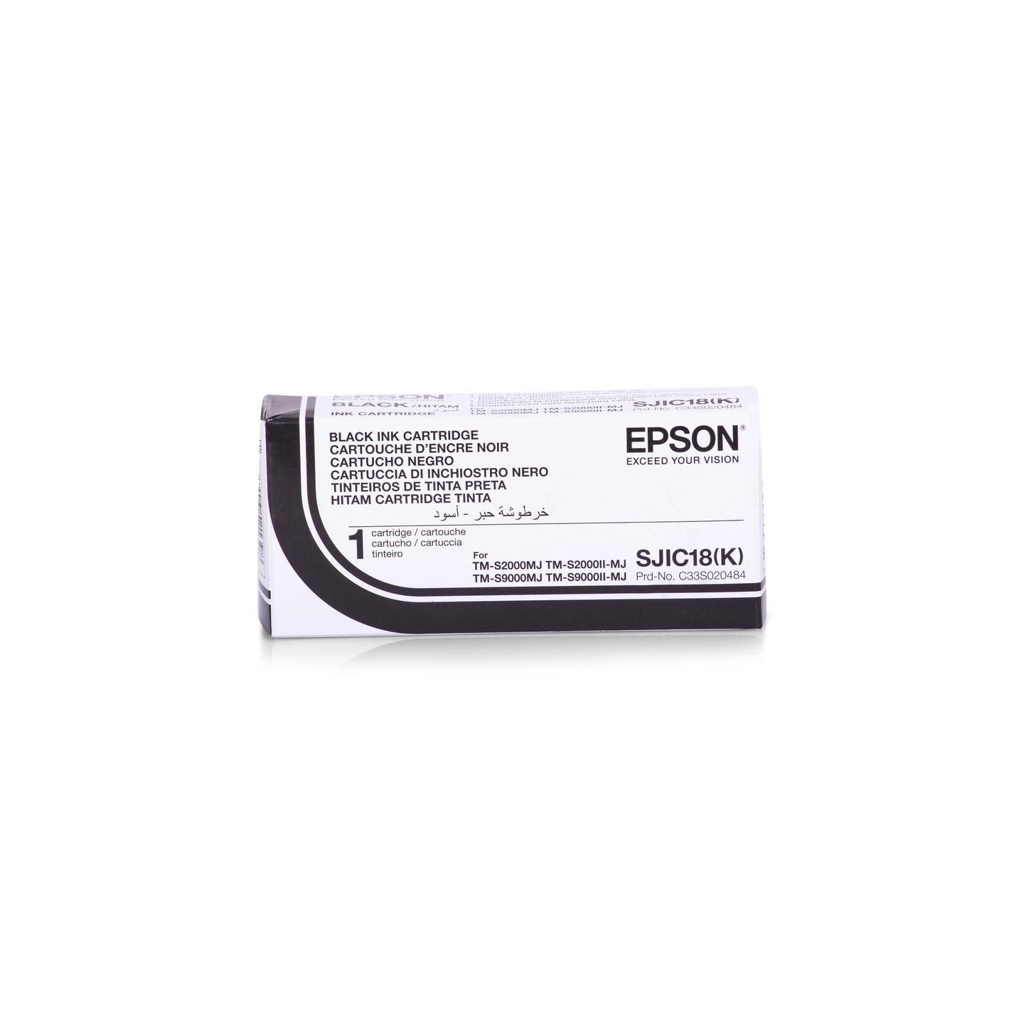 Cartouche Jet d'encre SJIC18k Noir EPSON (32,5 ml) pour Imprimante TM-S2000...(C33S020701)