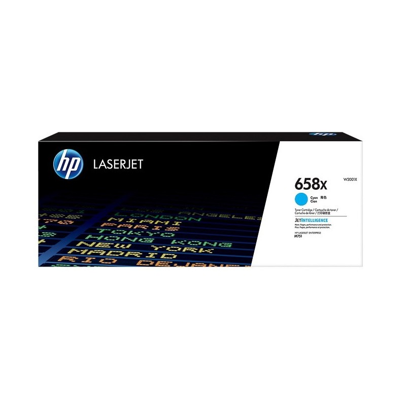 Toner Cyan Haute capacité HP pour Color Laserjet enterprise M751dn... (658X)