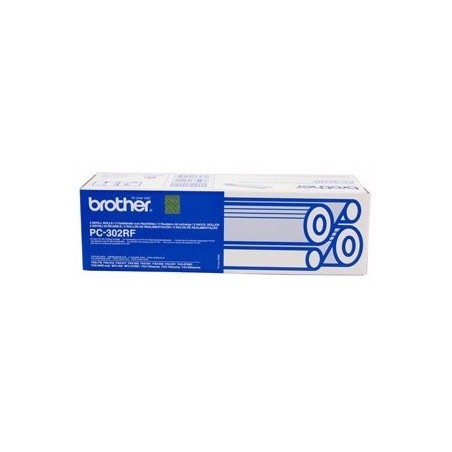 Ruban Thermique Noir Brother PC 302RF (x 2), Toner Express : achat en ligne de Ruban Thermique Noir Brother PC 302RF (x 2) pour 