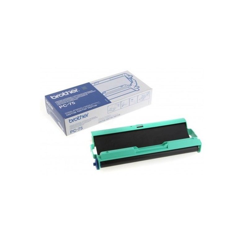 Ruban thermique Brother PC-75 noir, Toner Express : achat en ligne de Ruban thermique Brother PC-75 noir pour imprimante