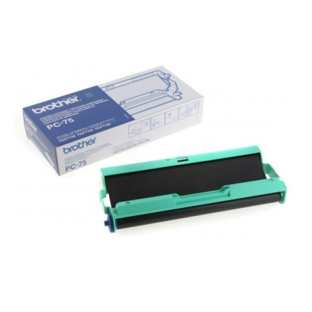 Ruban thermique Brother PC-75 noir, Toner Express : achat en ligne de Ruban thermique Brother PC-75 noir pour imprimante