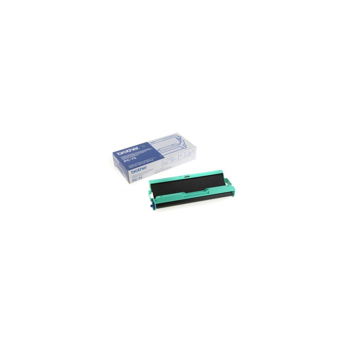 Ruban thermique Brother PC-75 noir, Toner Express : achat en ligne de Ruban thermique Brother PC-75 noir pour imprimante