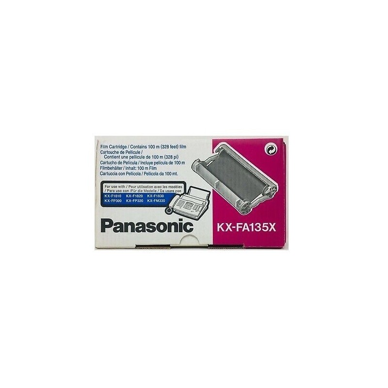 Ruban Thermique Noir Panasonic KXFA135X, Toner Express : achat en ligne de Ruban Thermique Noir Panasonic KXFA135X pour impriman