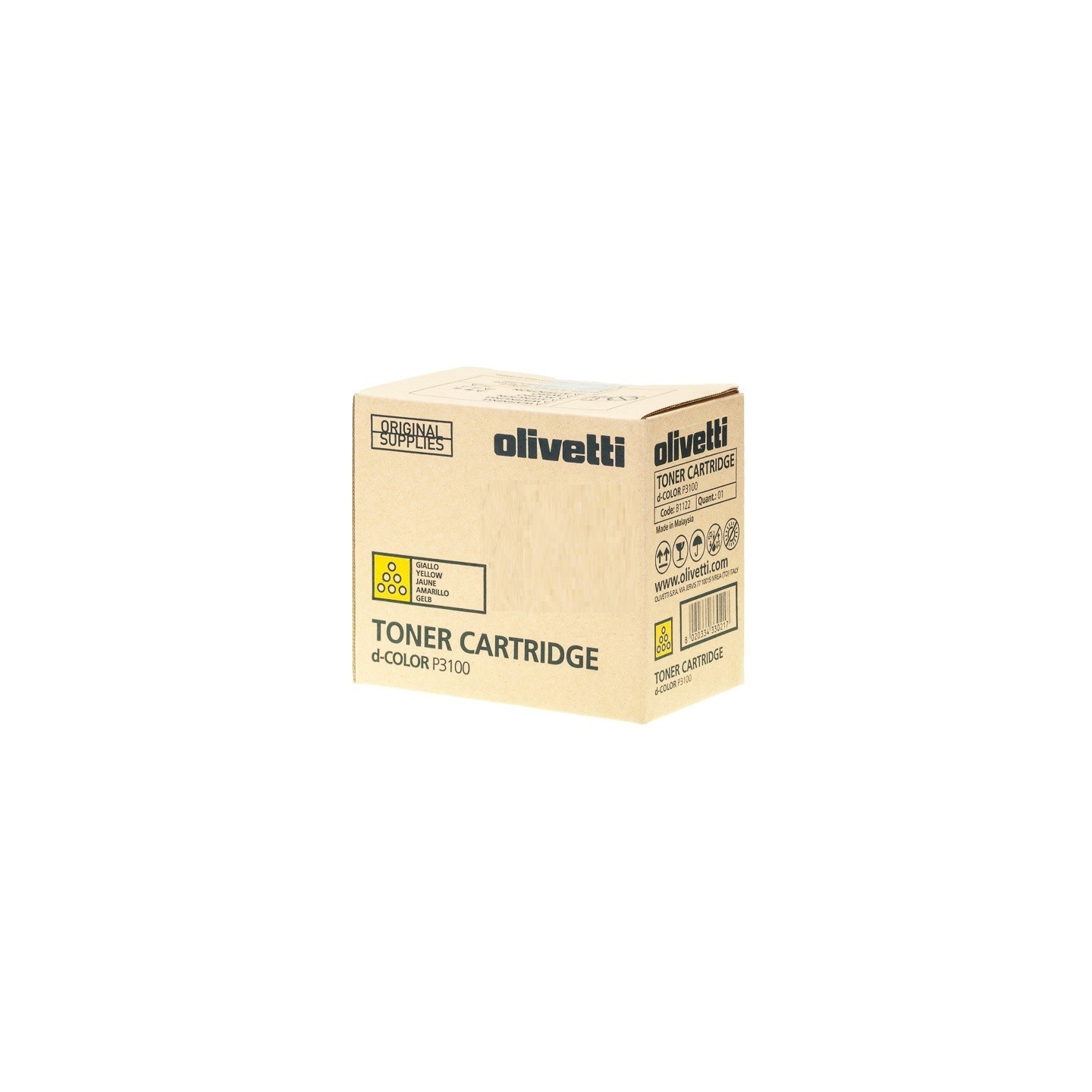 Cartouche Toner Jaune Olivetti pour D-Color P3100