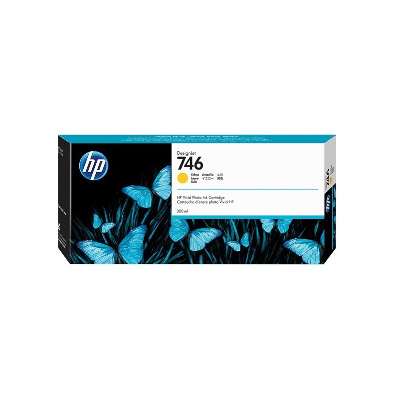 Cartouche Jaune HP pour Designjet Z6 - Z6dr - Z9+ ... (N°746)