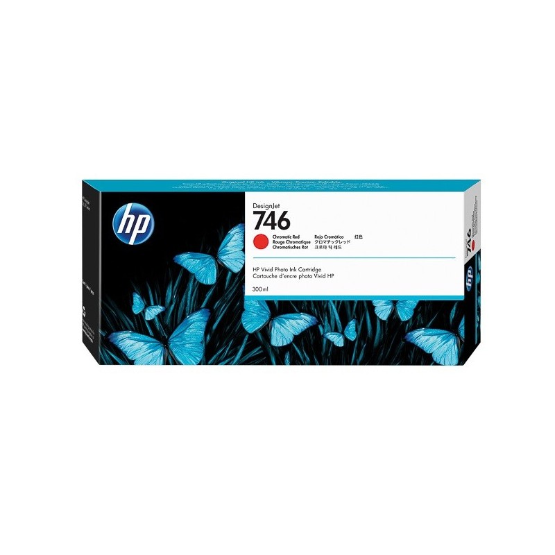 Cartouche Rouge HP pour Designjet Z6 - Z6dr - Z9+ ... (N°746)