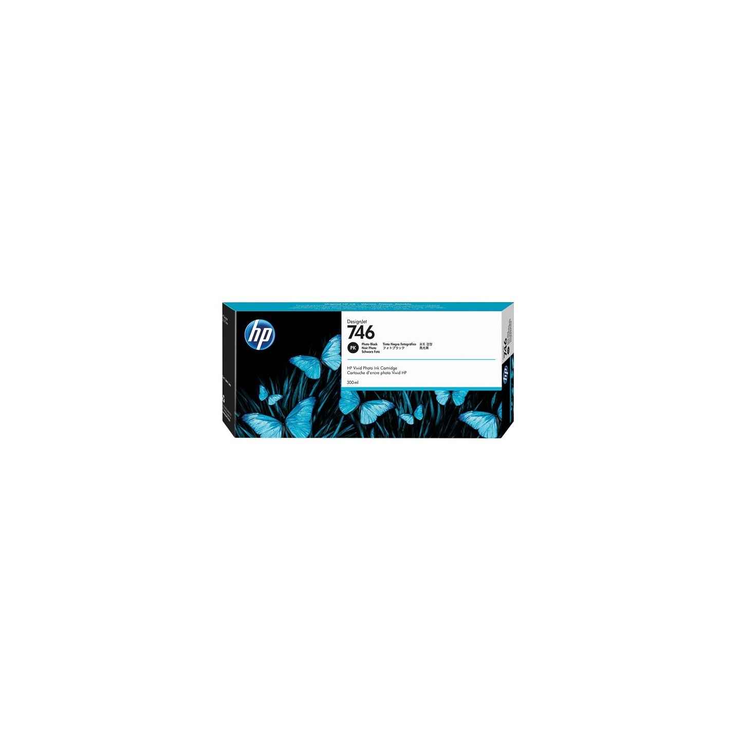 Cartouche Noir Photo HP pour Designjet Z6 - Z6dr - Z9+ ... (N°746)
