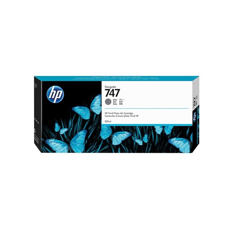 Cartouche Gris HP pour Designjet Z9+- Z9+ dr... (N°747)