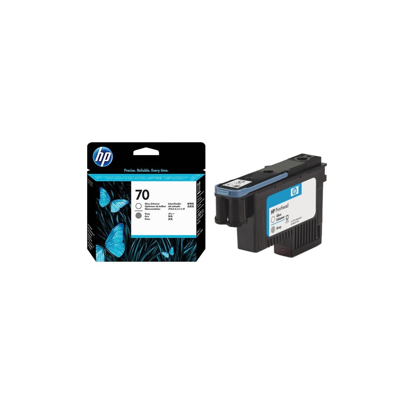 Tête d'impression grise/optimiseur brillance Vivera HP pour HP Z2100 / Z3100 ... (N°70), Toner Express : achat en ligne de Tête 